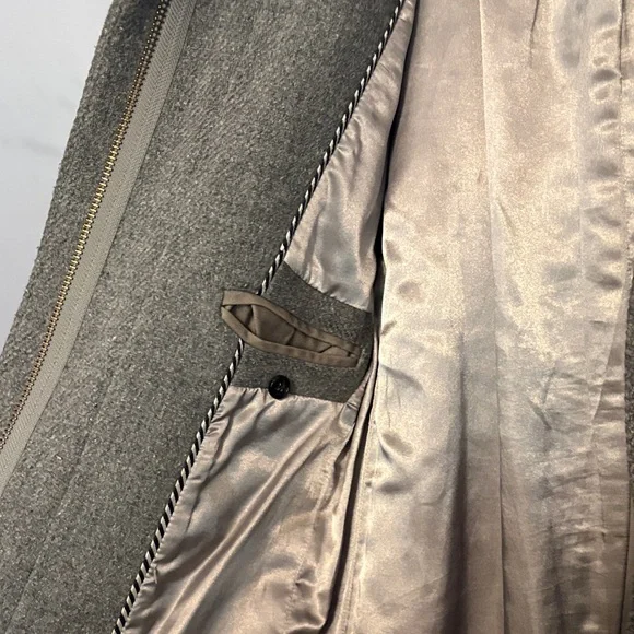 J. Crew High-Neck Funnel Neck Wool Coat - Picture 5 of 8